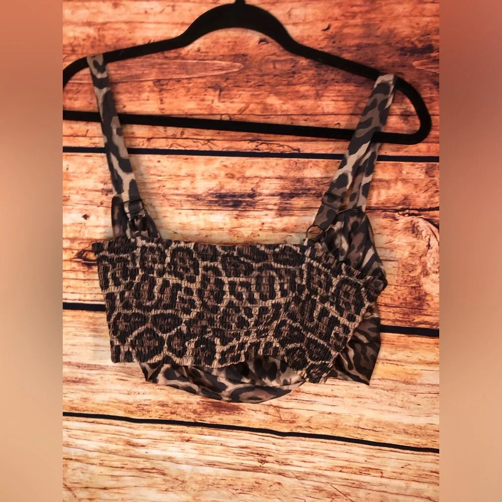 VENUS Brown and Black animal print crop top - Picture 7 of 11
